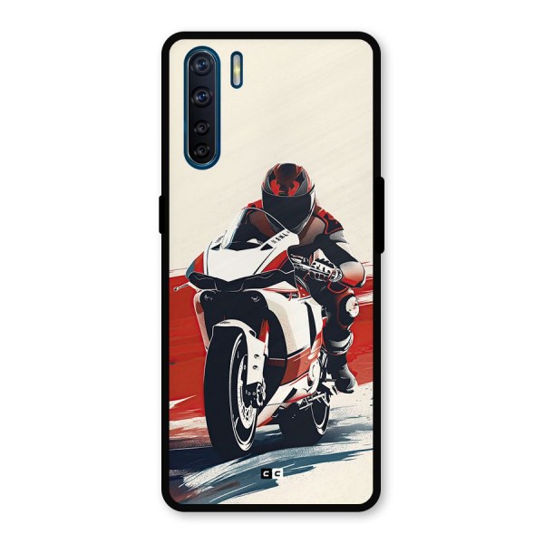 Motosport Rider Metal Back Case for Oppo F15