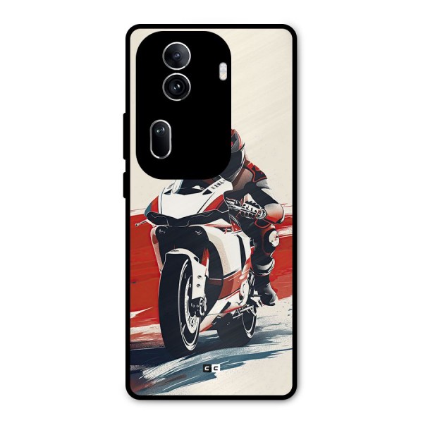 Motosport Rider Metal Back Case for Oppo Reno11 Pro 5G