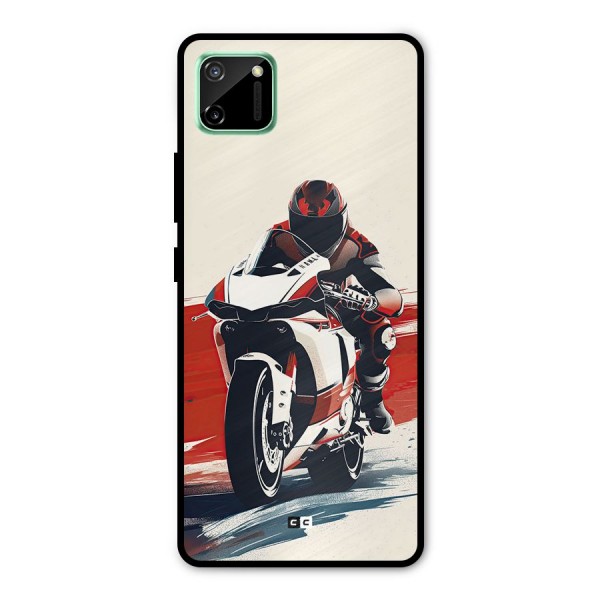 Motosport Rider Metal Back Case for Realme C11