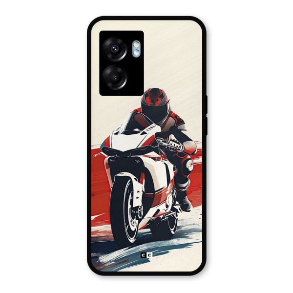 Motosport Rider Metal Back Case for Realme Narzo 50 5G