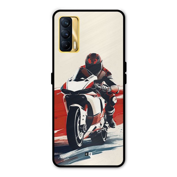 Motosport Rider Metal Back Case for Realme X7