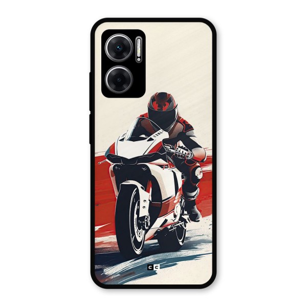 Motosport Rider Metal Back Case for Redmi 11 Prime 5G