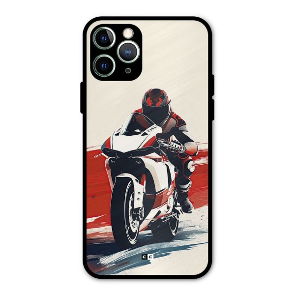 Motosport Rider Metal Back Case for iPhone 11 Pro Max