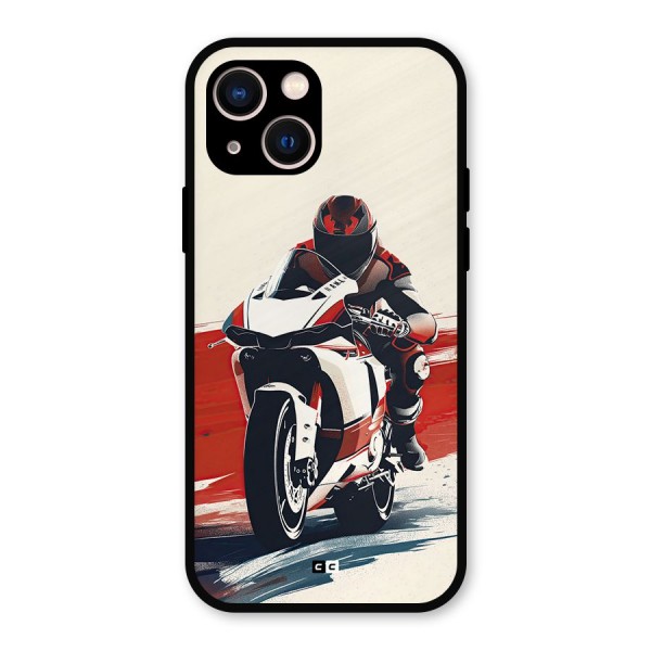 Motosport Rider Metal Back Case for iPhone 13