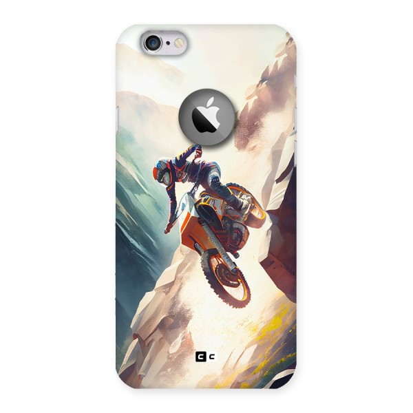 Mountain Biker Back Case for iPhone 6 Logo Cut