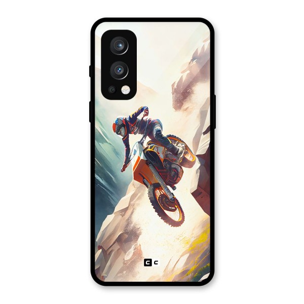 Mountain Biker Glass Back Case for OnePlus Nord 2 5G