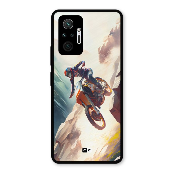 Mountain Biker Metal Back Case for Redmi Note 10 Pro Max