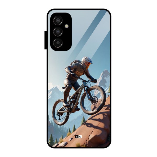 Mountain Rider Glass Back Case for Galaxy F13
