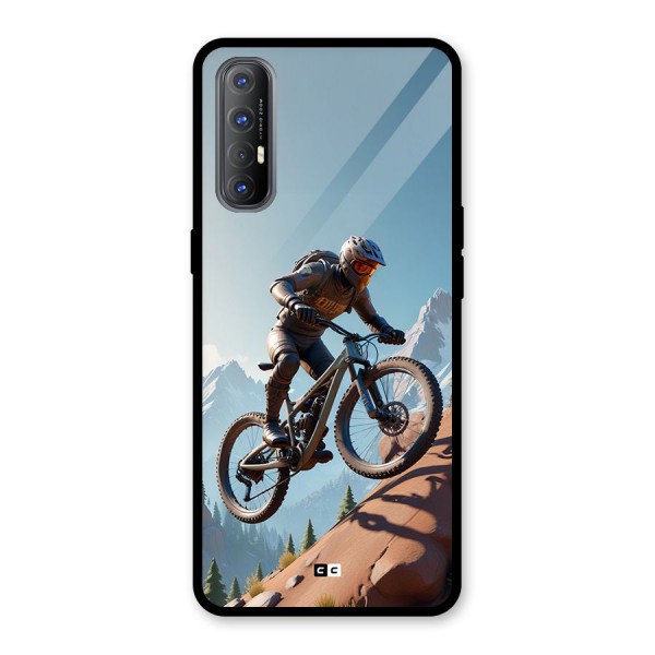 Mountain Rider Glass Back Case for Oppo Reno3 Pro