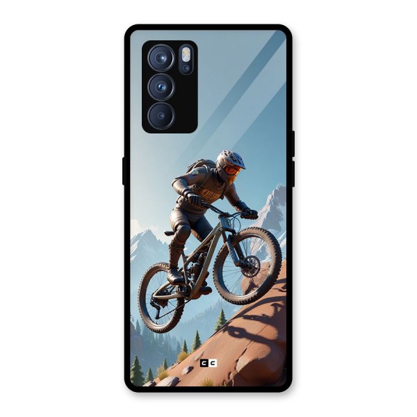 Mountain Rider Glass Back Case for Oppo Reno6 Pro 5G