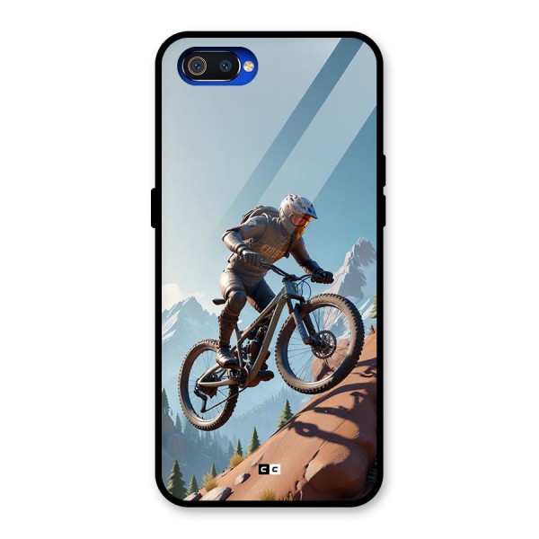 Mountain Rider Glass Back Case for Realme C2