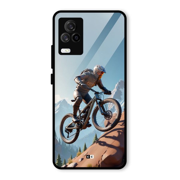 Mountain Rider Glass Back Case for Vivo iQOO 7 Legend 5G