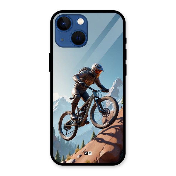 Mountain Rider Glass Back Case for iPhone 13 Mini