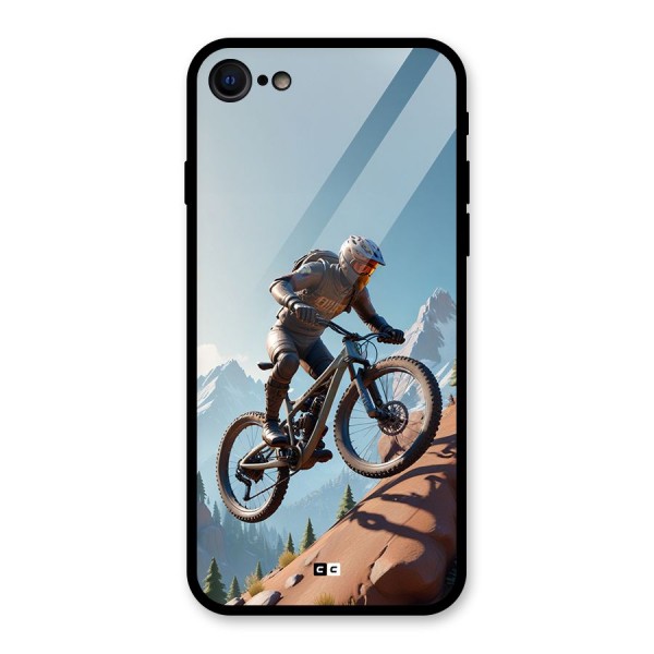 Mountain Rider Glass Back Case for iPhone SE 2022