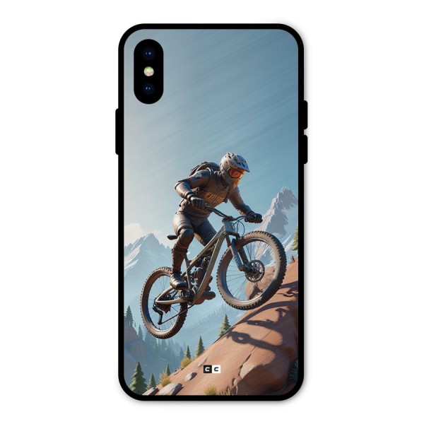 Mountain Rider Metal Back Case for iPhone XS