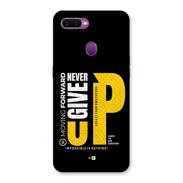Moving Forward Back Case for Oppo F9