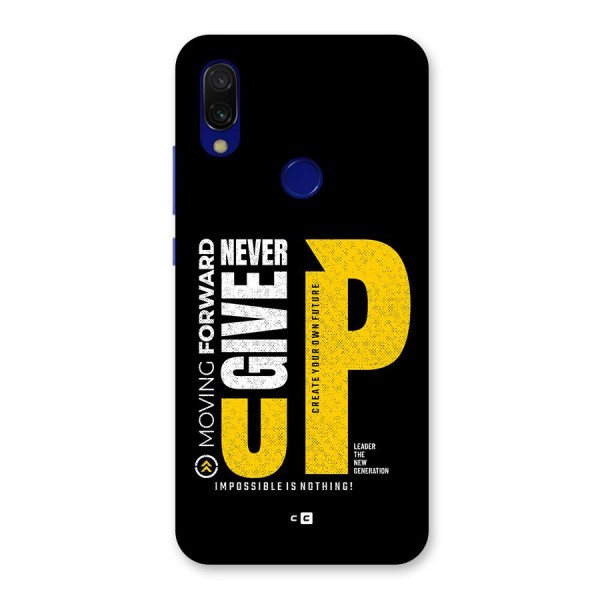 Moving Forward Back Case for Redmi 7