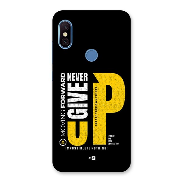 Moving Forward Back Case for Redmi Note 6 Pro