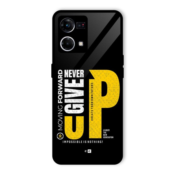 Moving Forward Glass Back Case for Oppo F21s Pro 4G