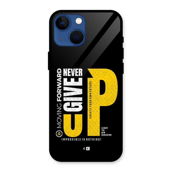Moving Forward Glass Back Case for iPhone 13 Mini