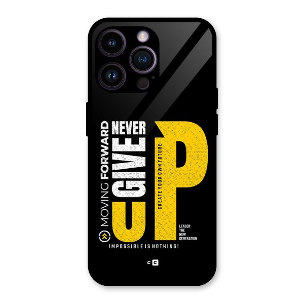 Moving Forward Glass Back Case for iPhone 14 Pro Max