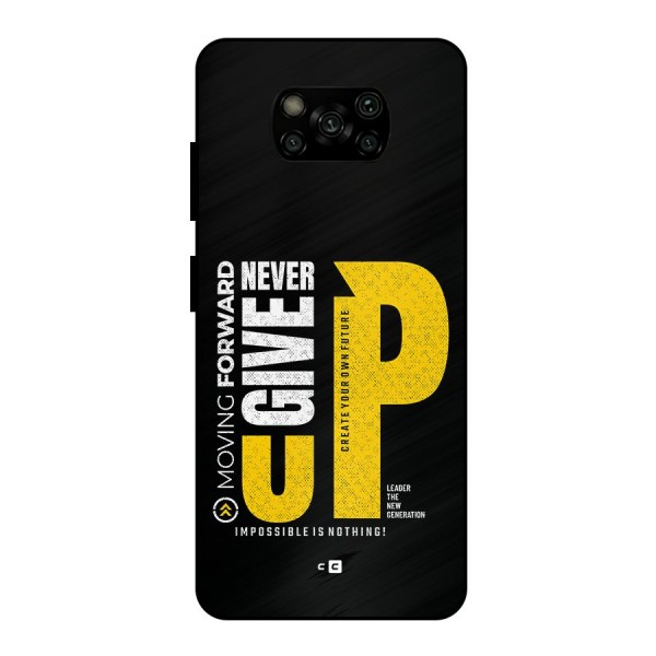 Moving Forward Metal Back Case for Poco X3