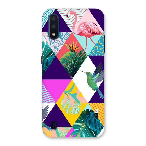 Multicolor Exotic Seamless Pattern Back Case for Galaxy M01