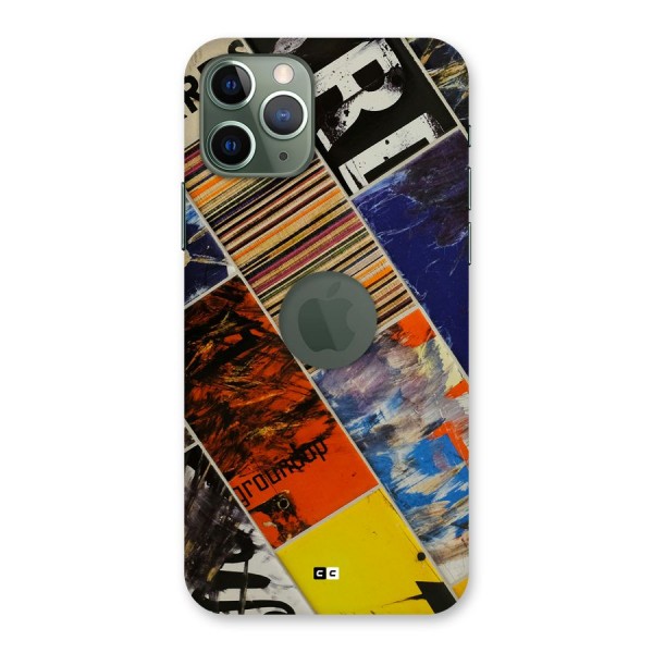 Multiple Textures Back Case for iPhone 11 Pro Logo Cut