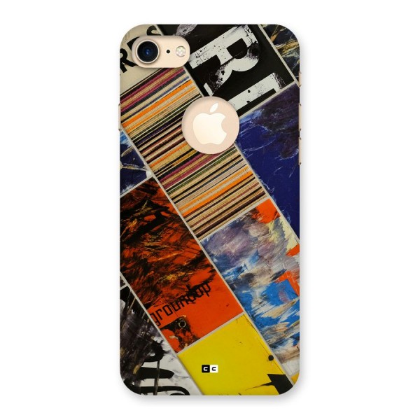 Multiple Textures Back Case for iPhone 7 Logo Cut