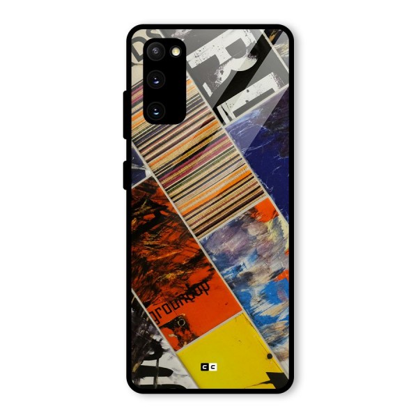 Multiple Textures Glass Back Case for Galaxy S20 FE 5G