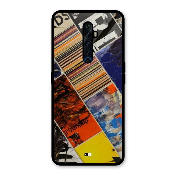 Multiple Textures Glass Back Case for Oppo Reno2 Z