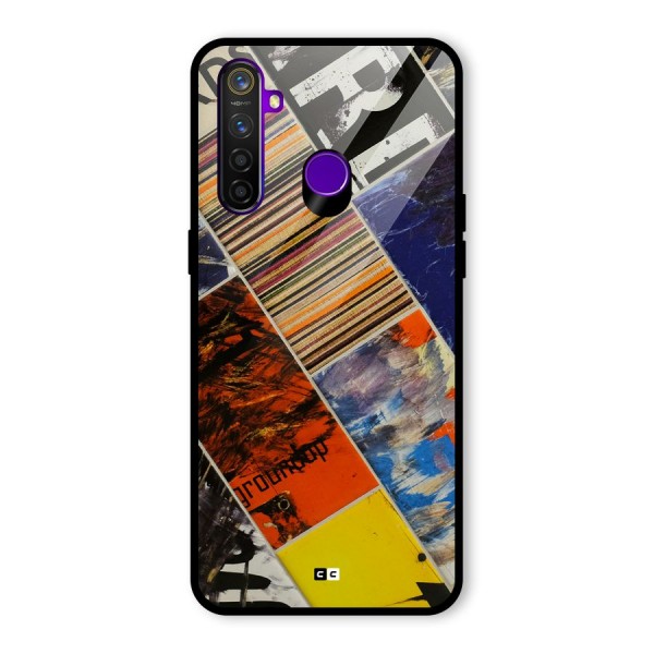 Multiple Textures Glass Back Case for Realme 5 Pro