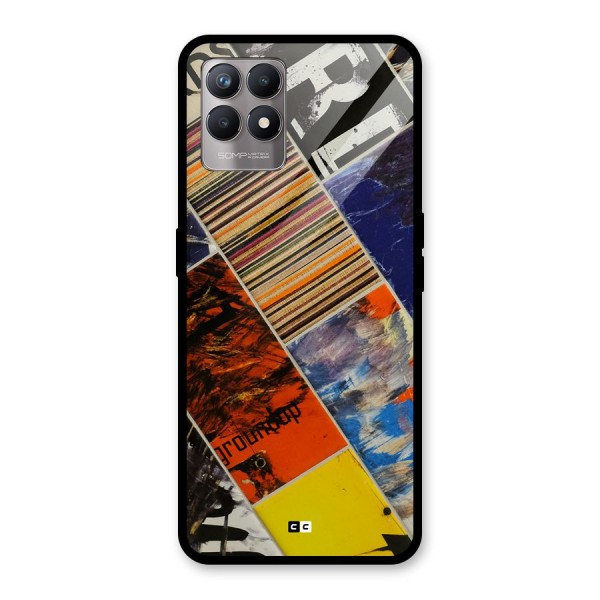 Multiple Textures Glass Back Case for Realme 8i