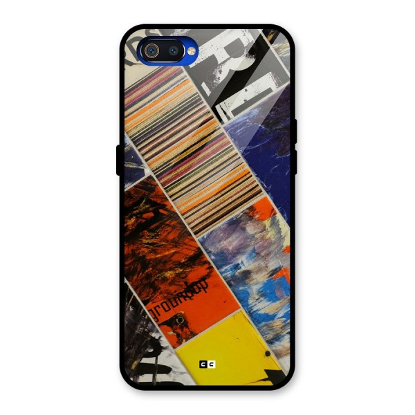 Multiple Textures Glass Back Case for Realme C2