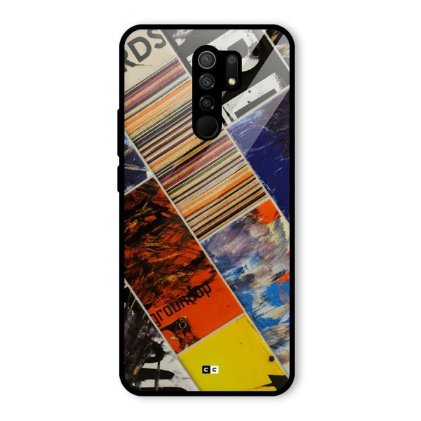 Multiple Textures Glass Back Case for Redmi 9 Prime