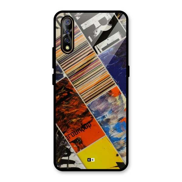 Multiple Textures Glass Back Case for Vivo S1