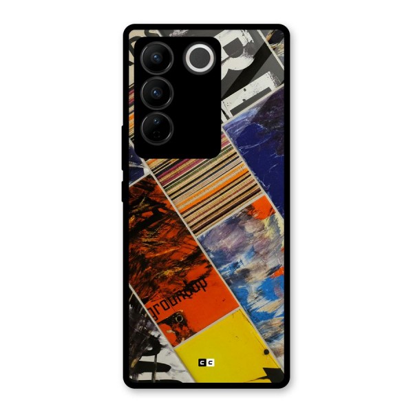 Multiple Textures Glass Back Case for Vivo V27