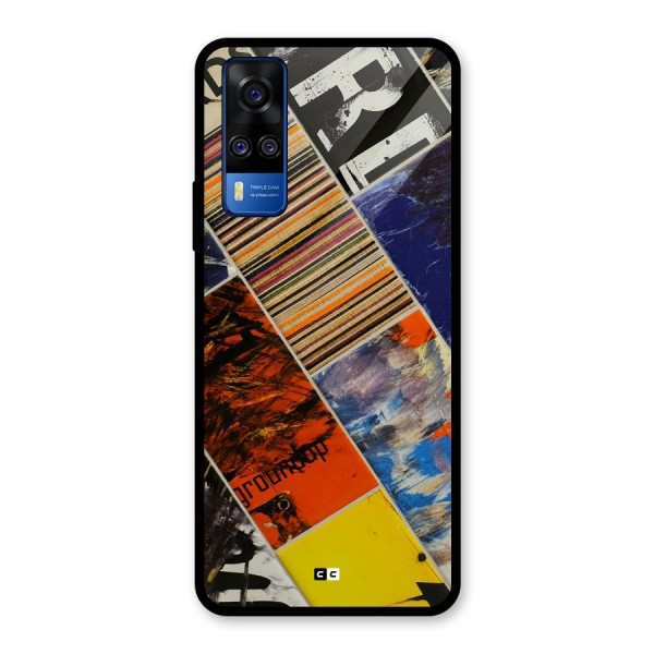 Multiple Textures Glass Back Case for Vivo Y51A