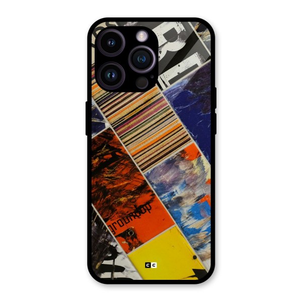 Multiple Textures Glass Back Case for iPhone 14 Pro Max