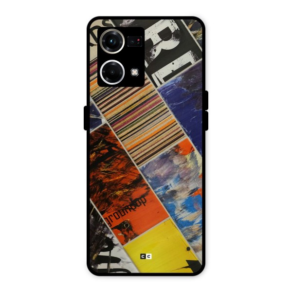 Multiple Textures Metal Back Case for Oppo F21s Pro 4G