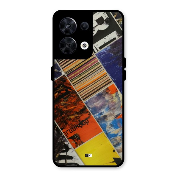 Multiple Textures Metal Back Case for Oppo Reno8 5G
