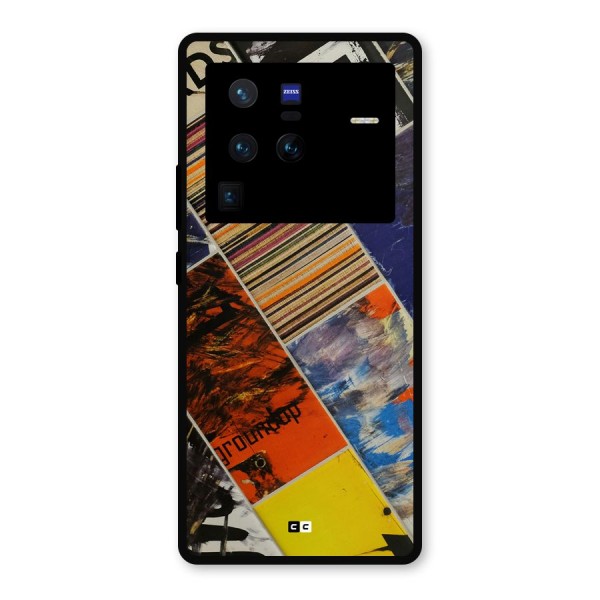 Multiple Textures Metal Back Case for Vivo X80 Pro