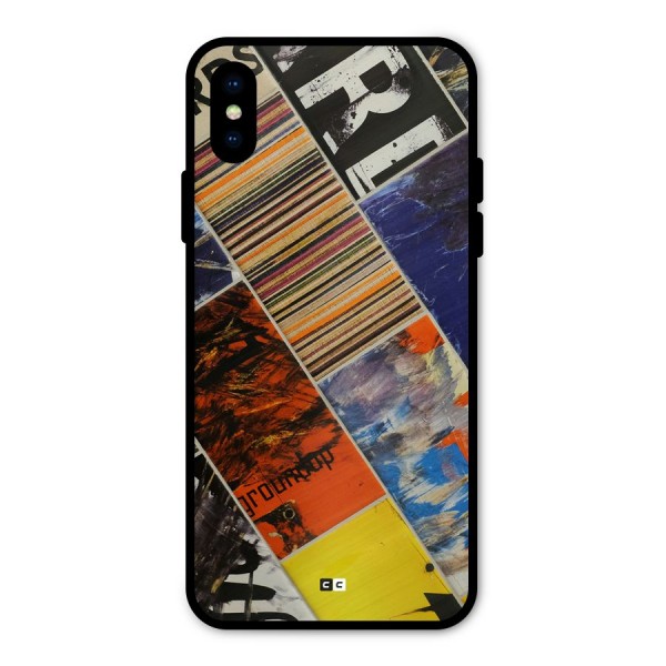 Multiple Textures Metal Back Case for iPhone XS