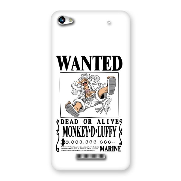Munkey D Luffy Wanted  Back Case for Canvas Hue 2 A316