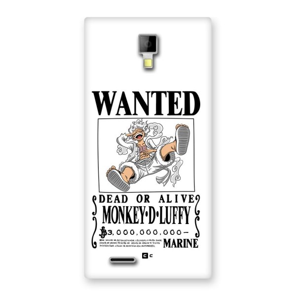Munkey D Luffy Wanted  Back Case for Canvas Xpress A99
