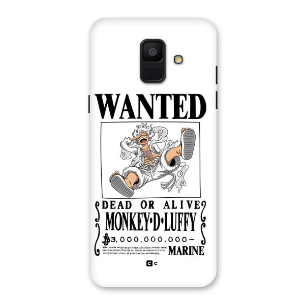 Munkey D Luffy Wanted  Back Case for Galaxy A6 (2018)