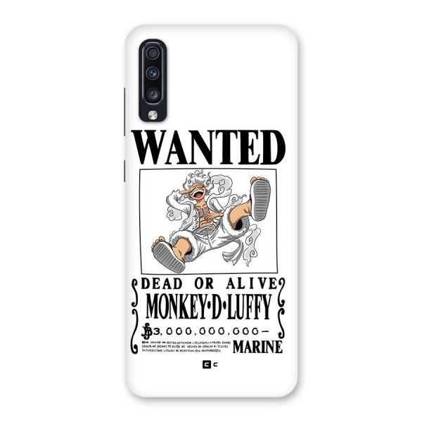 Munkey D Luffy Wanted  Back Case for Galaxy A70