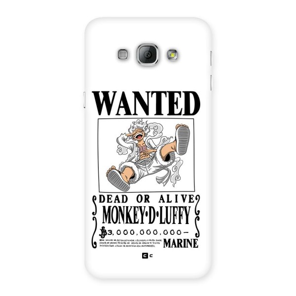 Munkey D Luffy Wanted  Back Case for Galaxy A8
