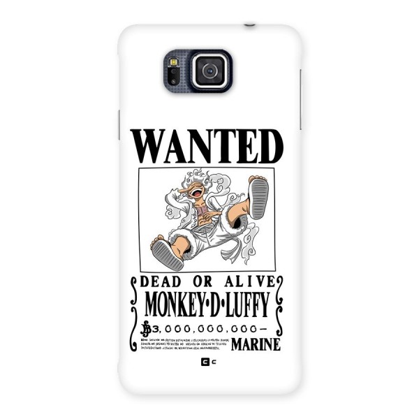 Munkey D Luffy Wanted  Back Case for Galaxy Alpha