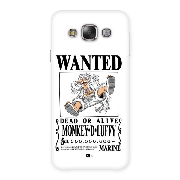 Munkey D Luffy Wanted  Back Case for Galaxy E7